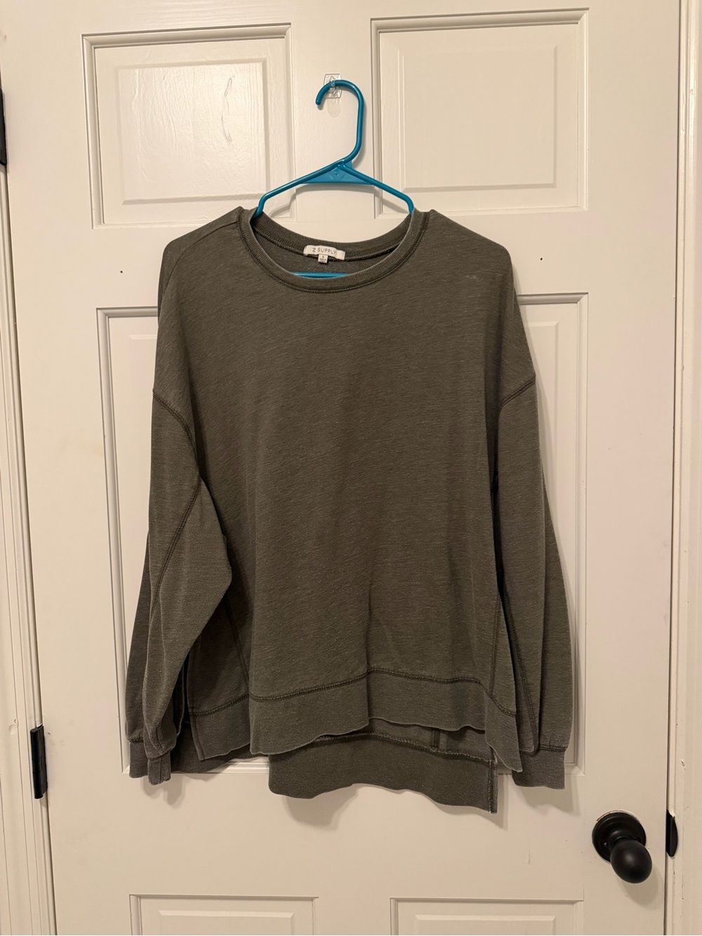 Women’s Z Supply Olive Green Crewneck Sweatshirt
